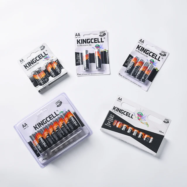 Customized 1.5V Premium Quality AA Alkaline Battery No.5 AA for Home Appliances Toys Remote Control-24 Piece Pack