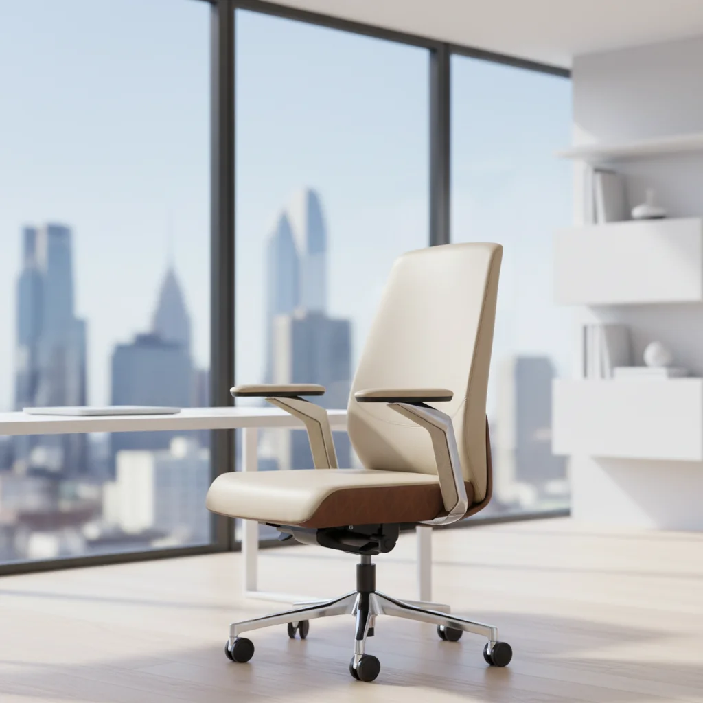 Business Class Heavy Duty Ergonomic Executive Mesh Office Chair with Steel Base and Adjustable Height 2