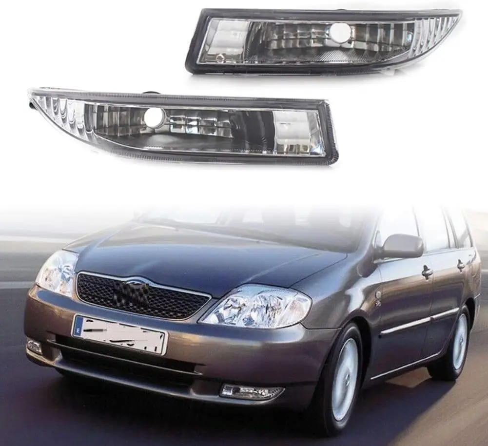 LH+RH Pair Fog Lights Lamp Kit For Toyota Corolla 2003 2004 W LH+RH Pair Fog Lights Lamp Kit For Toyota Corolla 2003 2004 W