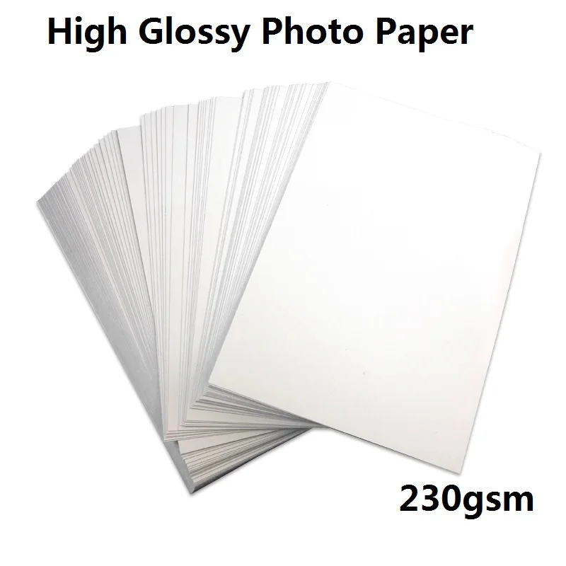 20 Sheets Inkjet Photo Paper 5* 7 2880dpi / A4 Glossy Dye Ink  Photographic Paper Instant Dry Suitable for Dye Ink Printers