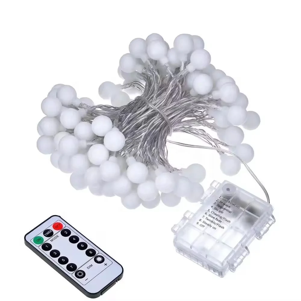 Battery Operated Hanging Lamp Led Decorative Pendant Light Low Price Led String Light USB Powered Globe Fairy Lights, Warm White