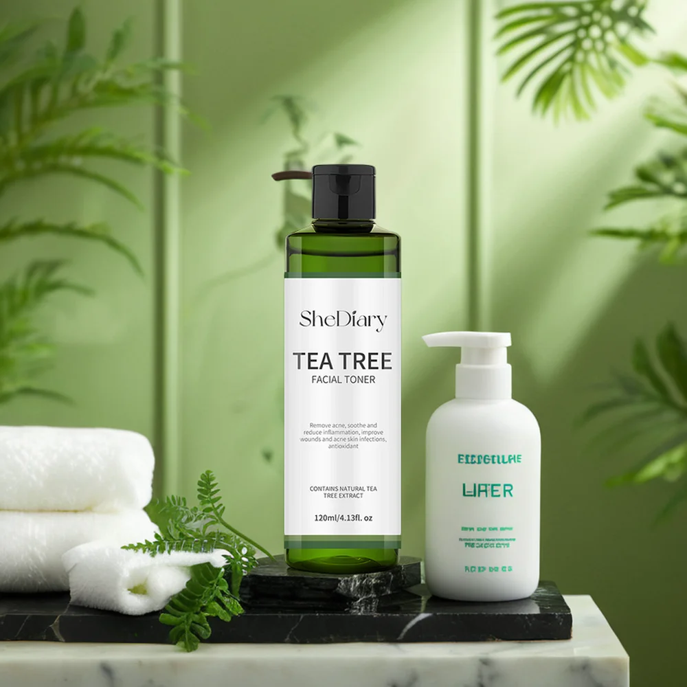 Tóner Facial SheDiary de marca privada, refrescante, hidratante, niebla Facial, tónico Facial de agua de rosas, venta al por mayor, tónico de té verde jazmín