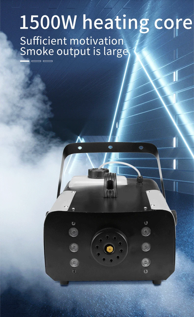 Top Quality LED Fog Machine 1500W Smoke RGB 3 in 1 Colorful Fog Smoke ...