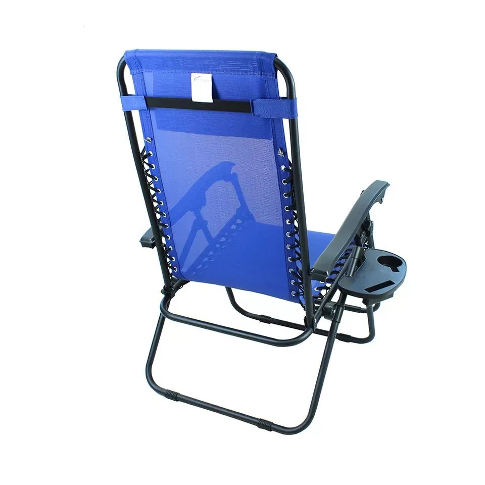 Outdoor Sun Lounger Padded Office Zero Gravity Folding Reclining Lounge