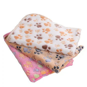 Pet blanket, warm all year round, cat and dog cover blanket, dog litter mat, pet bedding, cross-border long plush pet print mat