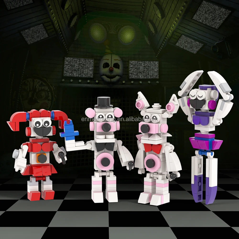 FNAF Mini Sets Freddy Foxy Building Block Sets DIY Kits