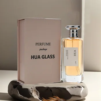 100ml Tall Rectangular Glass Perfume Bottle With Zinc Alloy Cap Elegant Durable Fragrance Container for Luxury Liquids