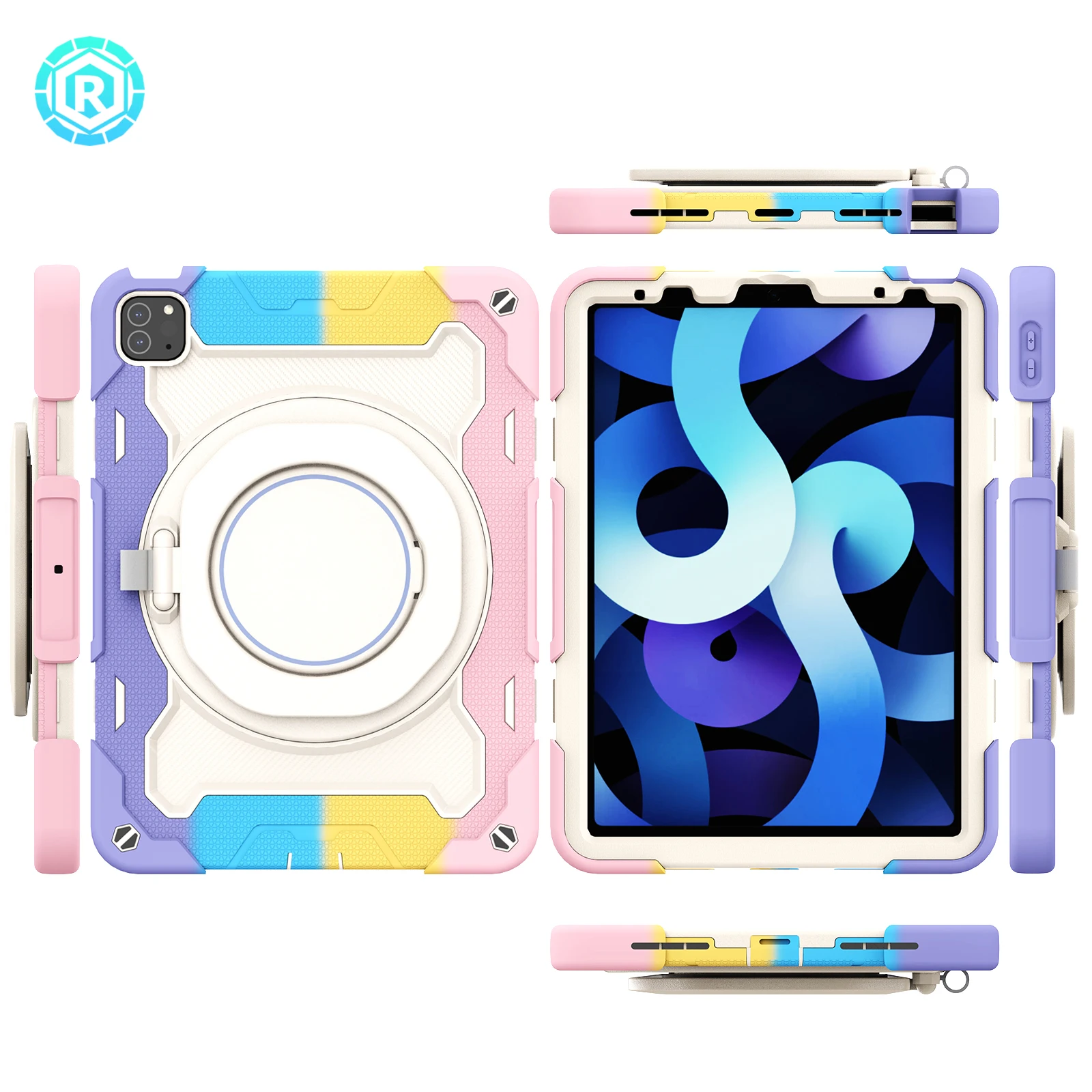 Новый дизайн, Броня Roiskin для Samsung, чехол для планшета с держателем ручки, подставкой и плечевым ремнем, разные цвета для планшета iPad Pro