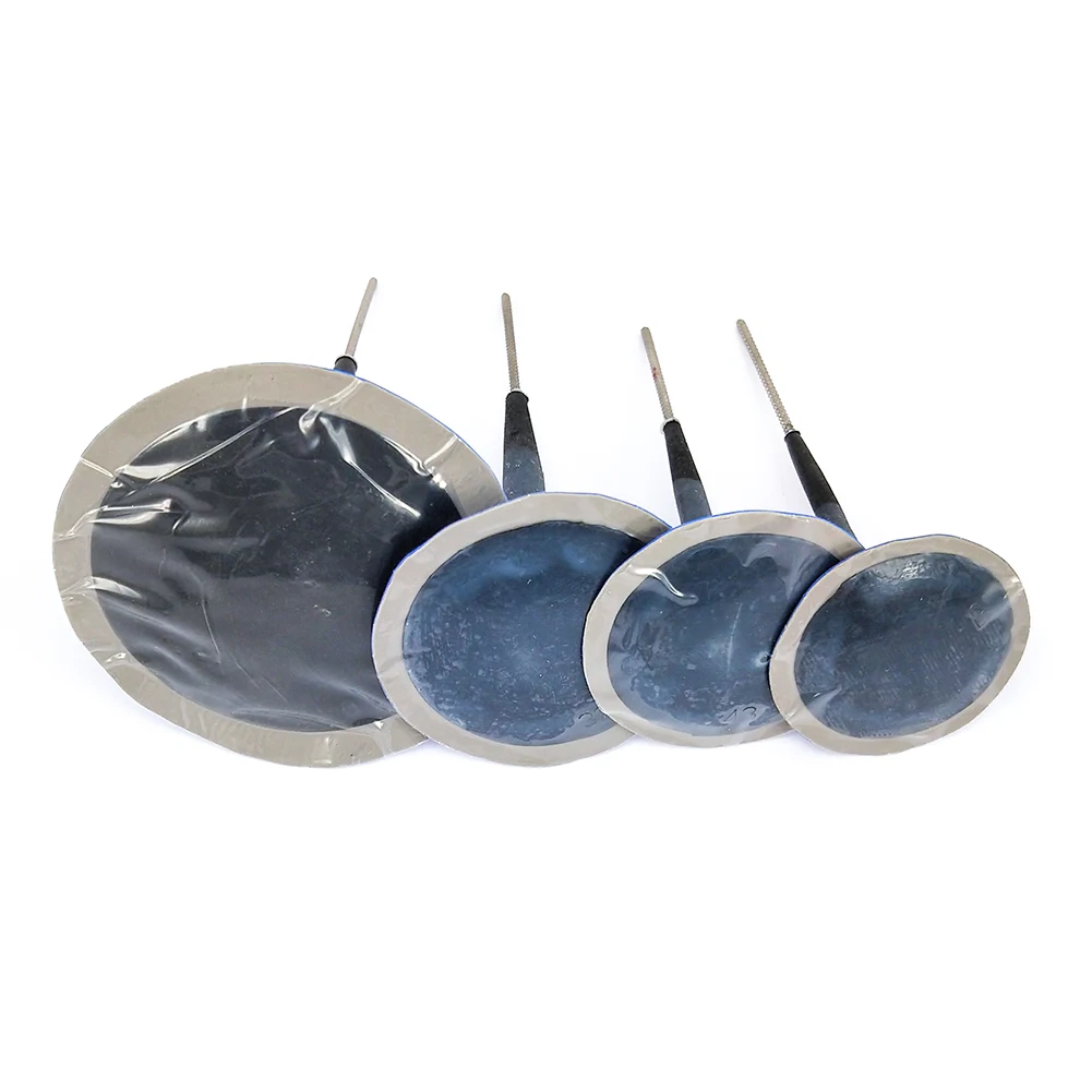 kit riparazione pneumatici auto Toppa/Spina per riparazione pneumatici 24 pezzi Auto Moto Universale Piatto Tubeless Pneumatico Riparazione foratura Tappo a fungo Patch Gomma(48 * 6mm) Auto