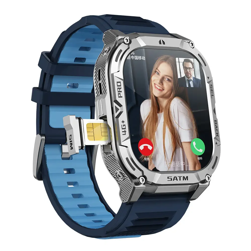 Top Android 4G Smartwatch AMOLED HD Video Call WIFI GPS APP Market NFC IP67 Men Watches aperçu 3