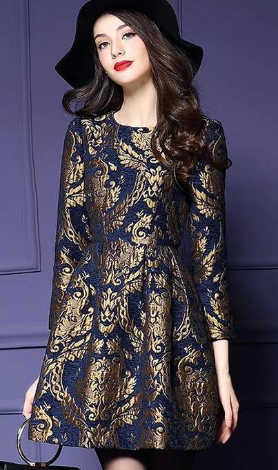 green emerald velvet dress Navy Tuxedo & Gold Tie