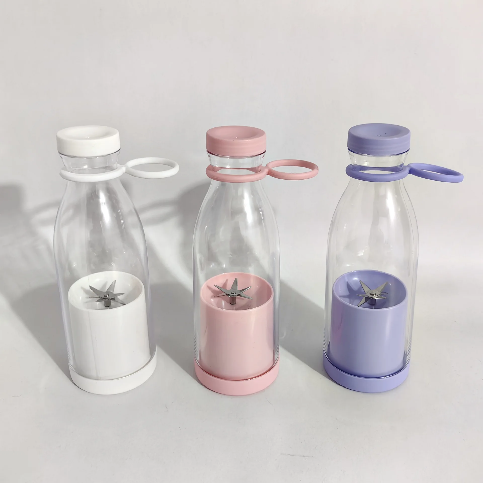 USB Rechargeable Portable Blender with 6 Blades 420ml Mini Home Use Fruit Juicer Cup Machine Electric Powered 15