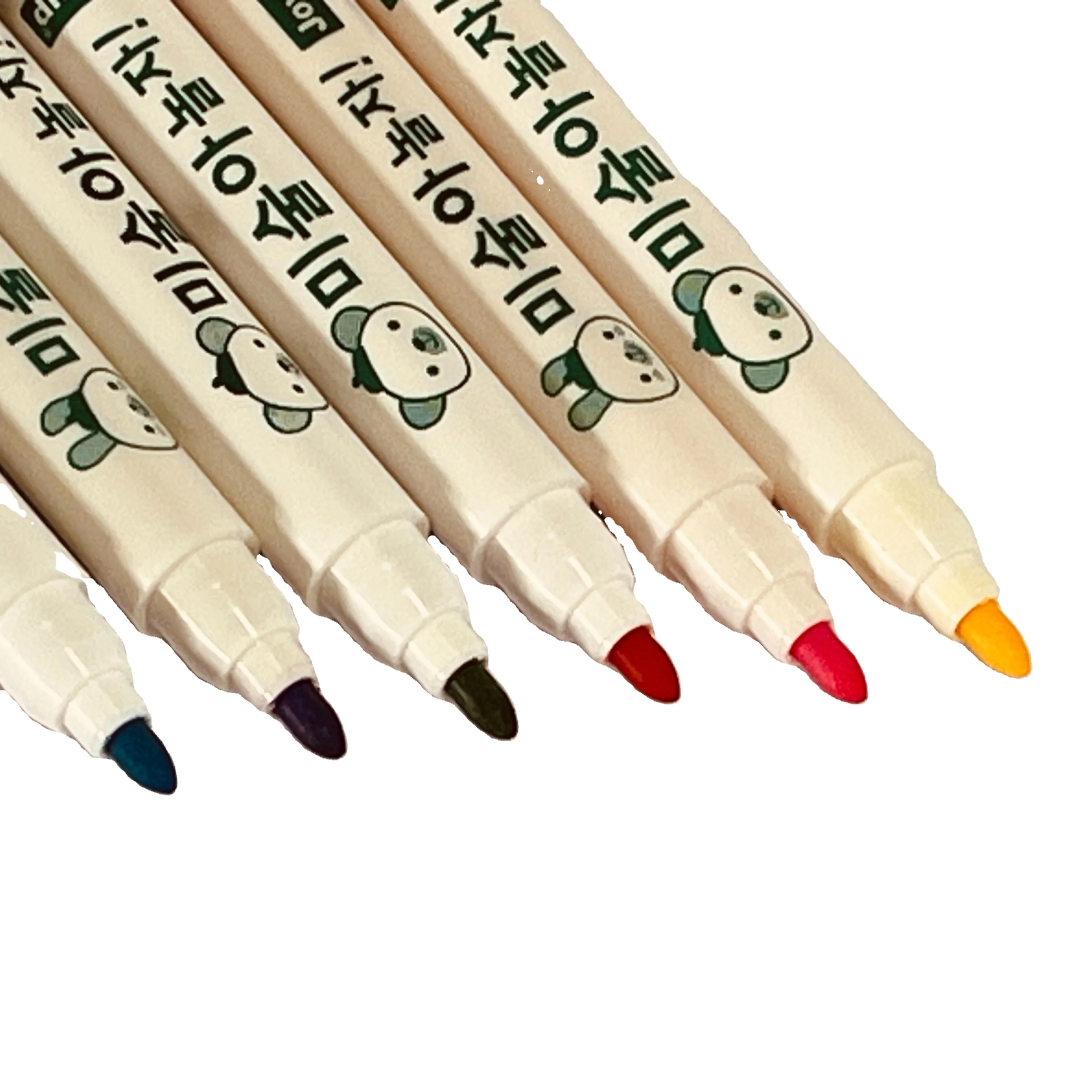 Pcr Plastic Material Water Based Thin Nib Washable Marker Pen 12/24/36