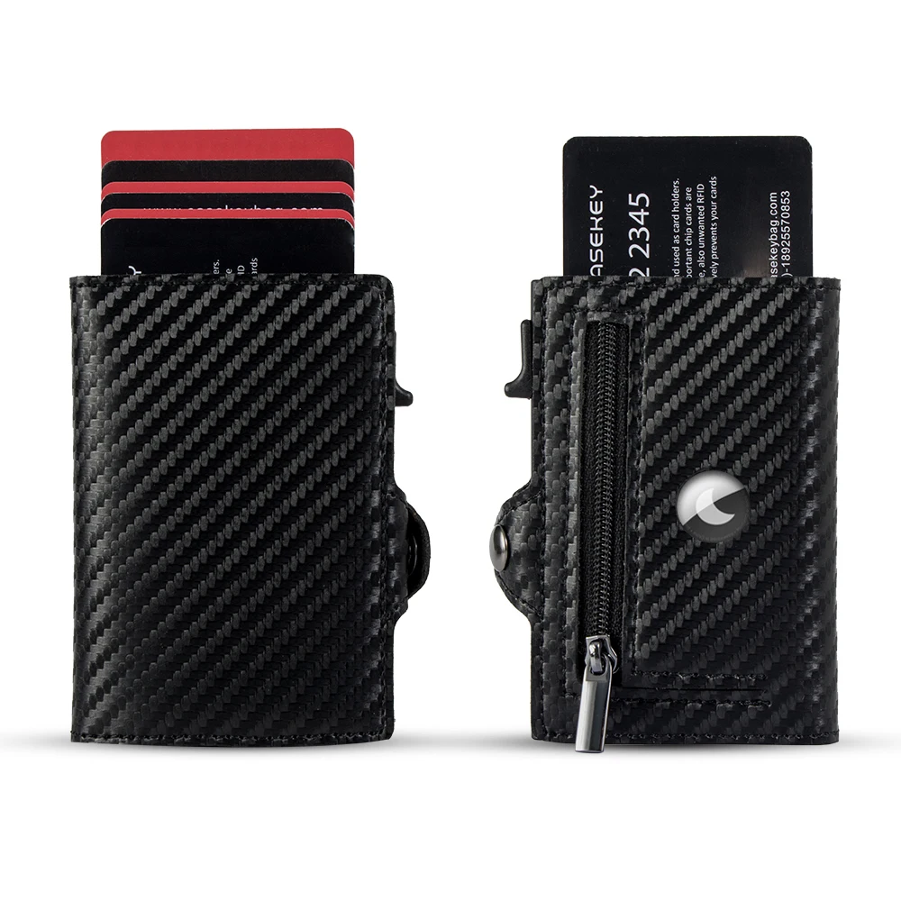 2024 nuevo cuero de fibra de carbono Bluetooth Tracker Smart RFID