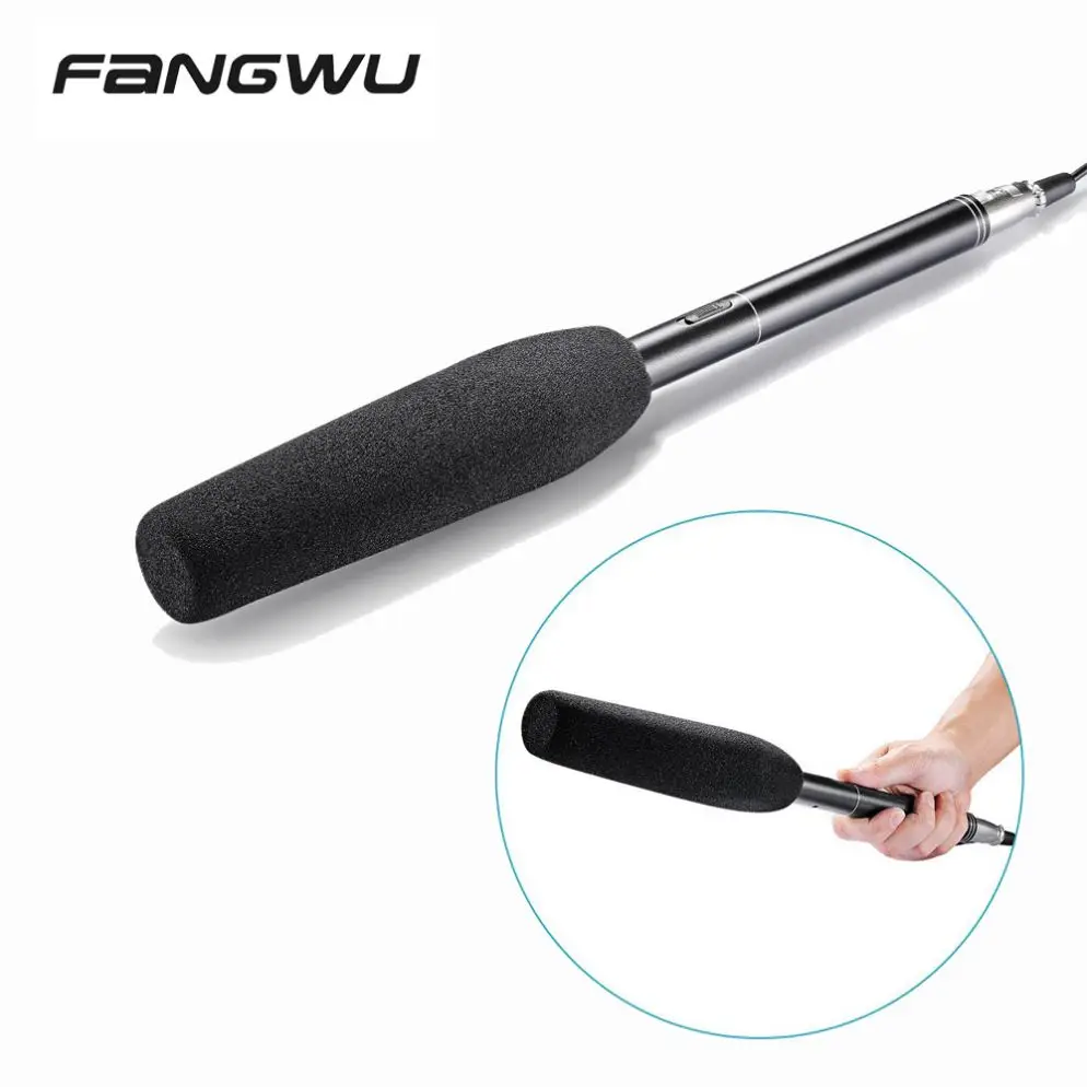 xsdjasd 2pcs マイク チューブ レザー パッド インタビュー マイク カメラ用売れ筋ハンドヘルドインタビューレポーターマイクマイク