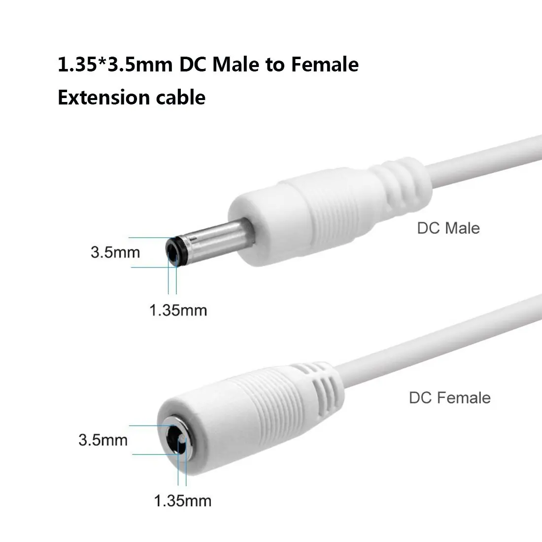 DC Power Extension Cable X Male to Female