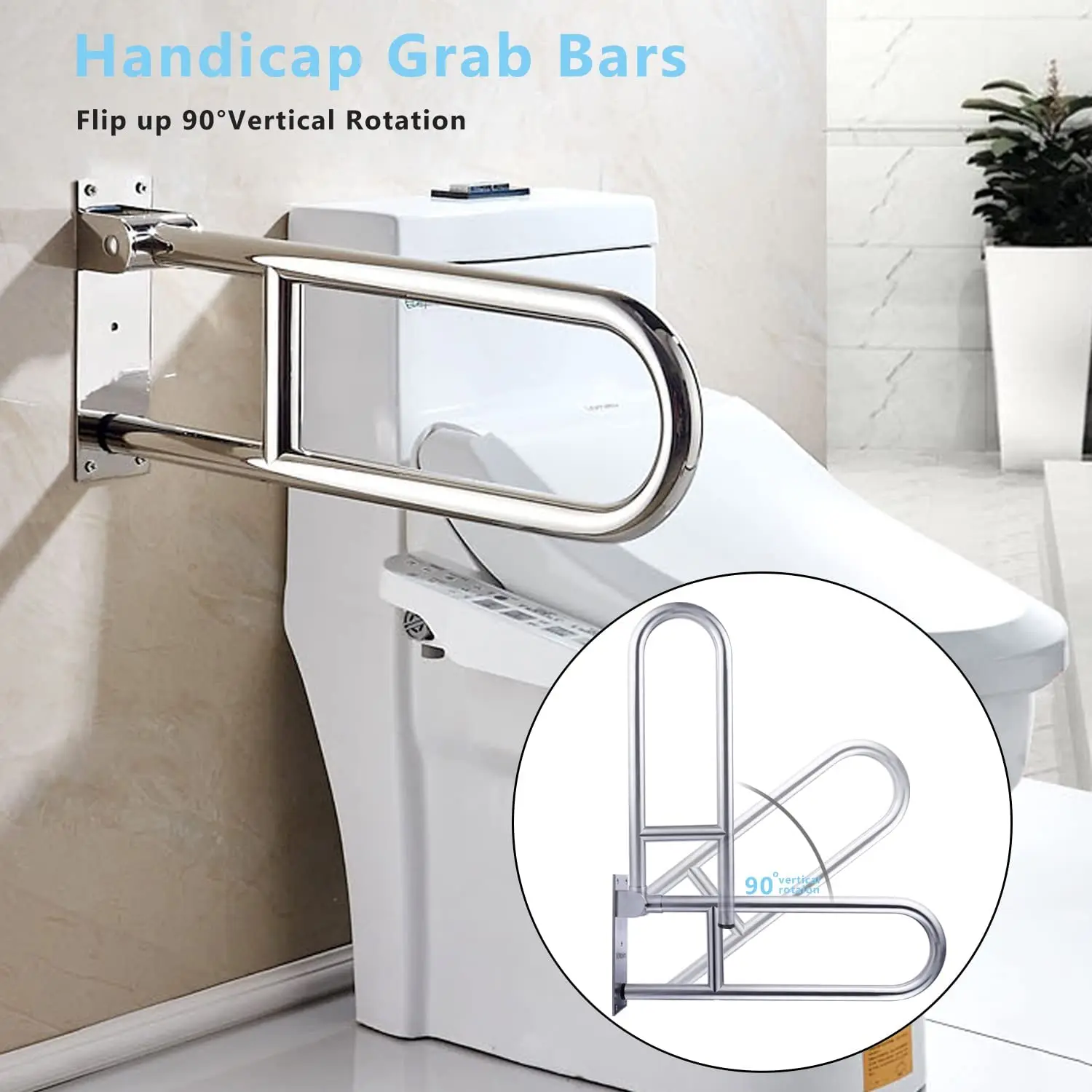 Custom Drop Down Handrail Bathroom Foldable Grab Bar Toilet Bar ...