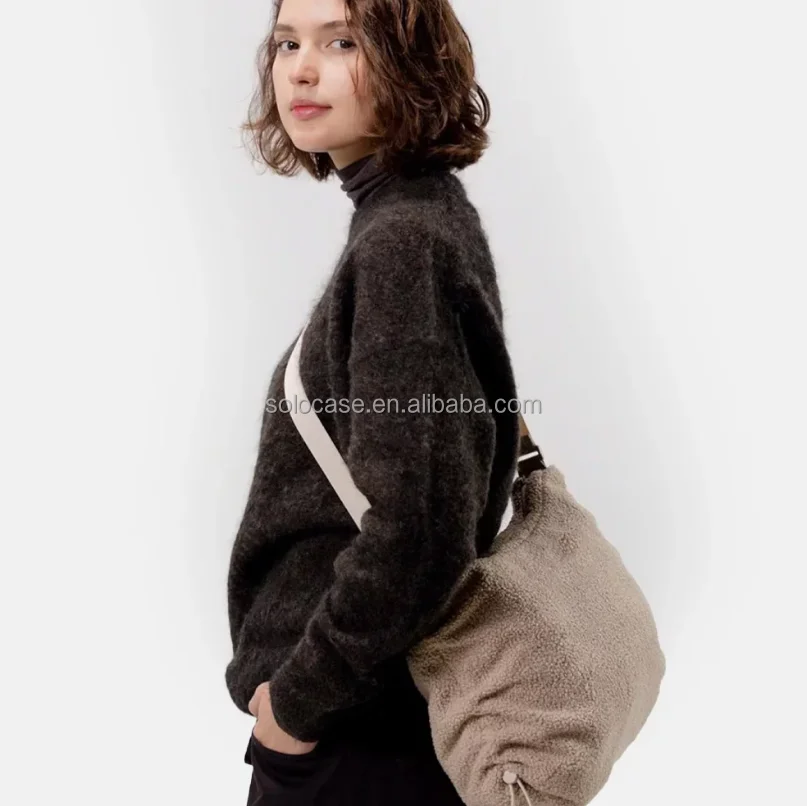 Light Weight Sherpa Puffer Tote Bag