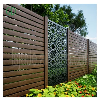 GD Aluminium Powder Coated Widely Used Garden Balcony Fram Privacy Extruded Aluminum Fence Panels