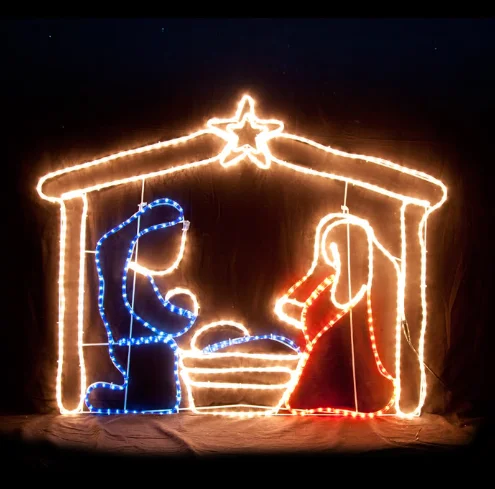 The Birth of Jesus Nativity Scene Outdoor Decoration Large LED