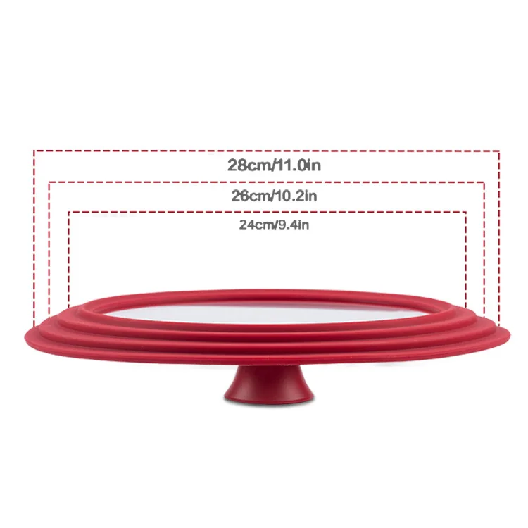 silicone glass pot lid 8