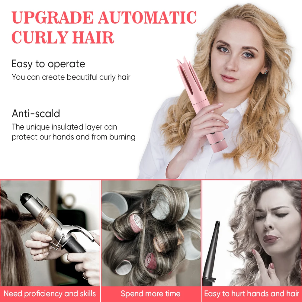 Curling Irons Hair Straightener And Curler 2 In 1 Rizador De Cabello