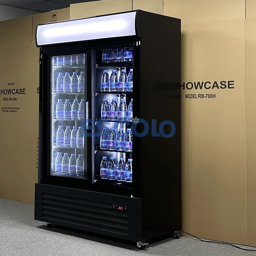 冷蔵ショーケース 霜取り不要 冷蔵庫 ガラス扉 ドリンク陳列用ショー 
