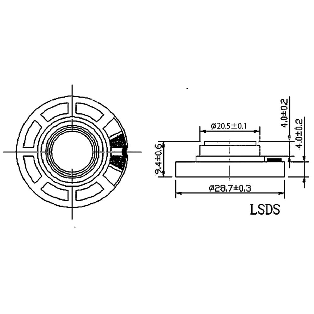 29MM 8R Large Magnet Speaker 8Ω 0.25W for Touch Toy Cars