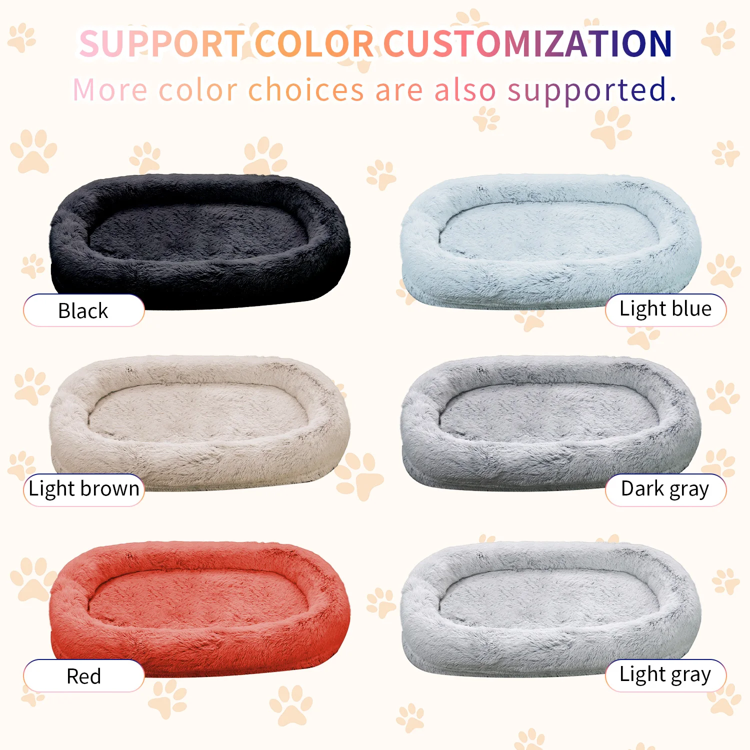 Custom made luxury xl xxl big heavy duty extra large memory foam orthopedic giant dog bed for humans manufacture