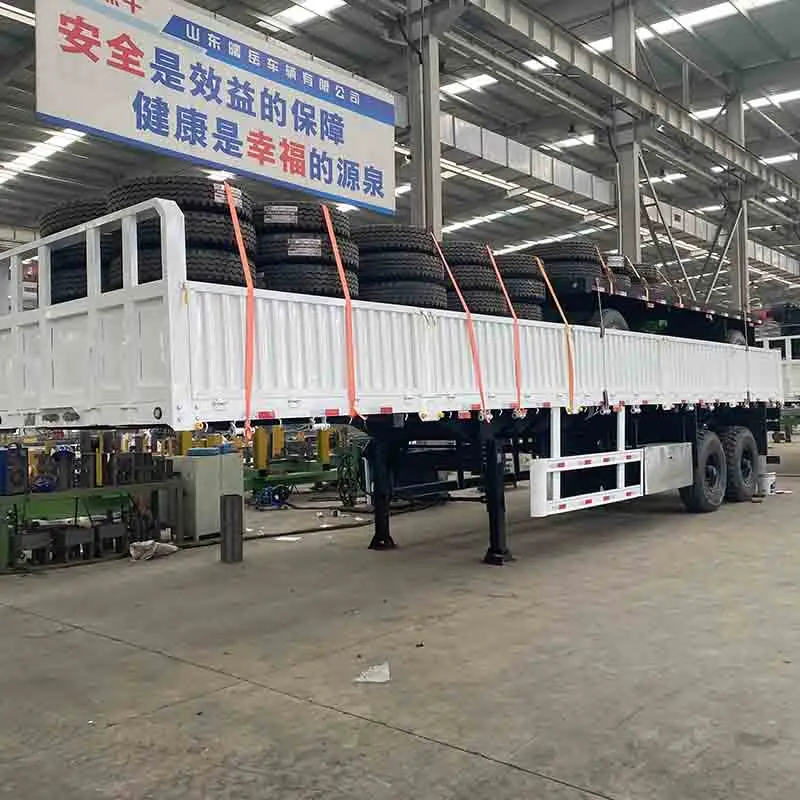 Vehicle Master 3 Axle 40 FT 40 Ton Side Wall Cargo Semi Trailer Side Wall Truck Semi Trailer for Cargo Transportation