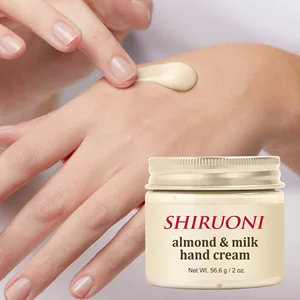 Wholesale Vegan Almond Milk Hand Cream Shea Butter Vitamin E Minerals Moisturizing Whitening Nourishing Firming Lotion OEM ODM