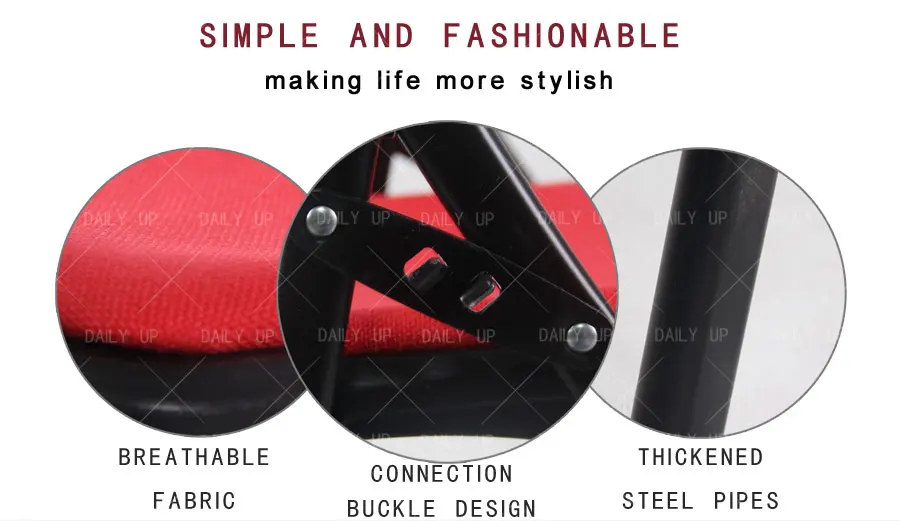 Wholesale Cheap Folding Chair Metal Frame Leisure Chair With Cushion And Footrest student desk and chair