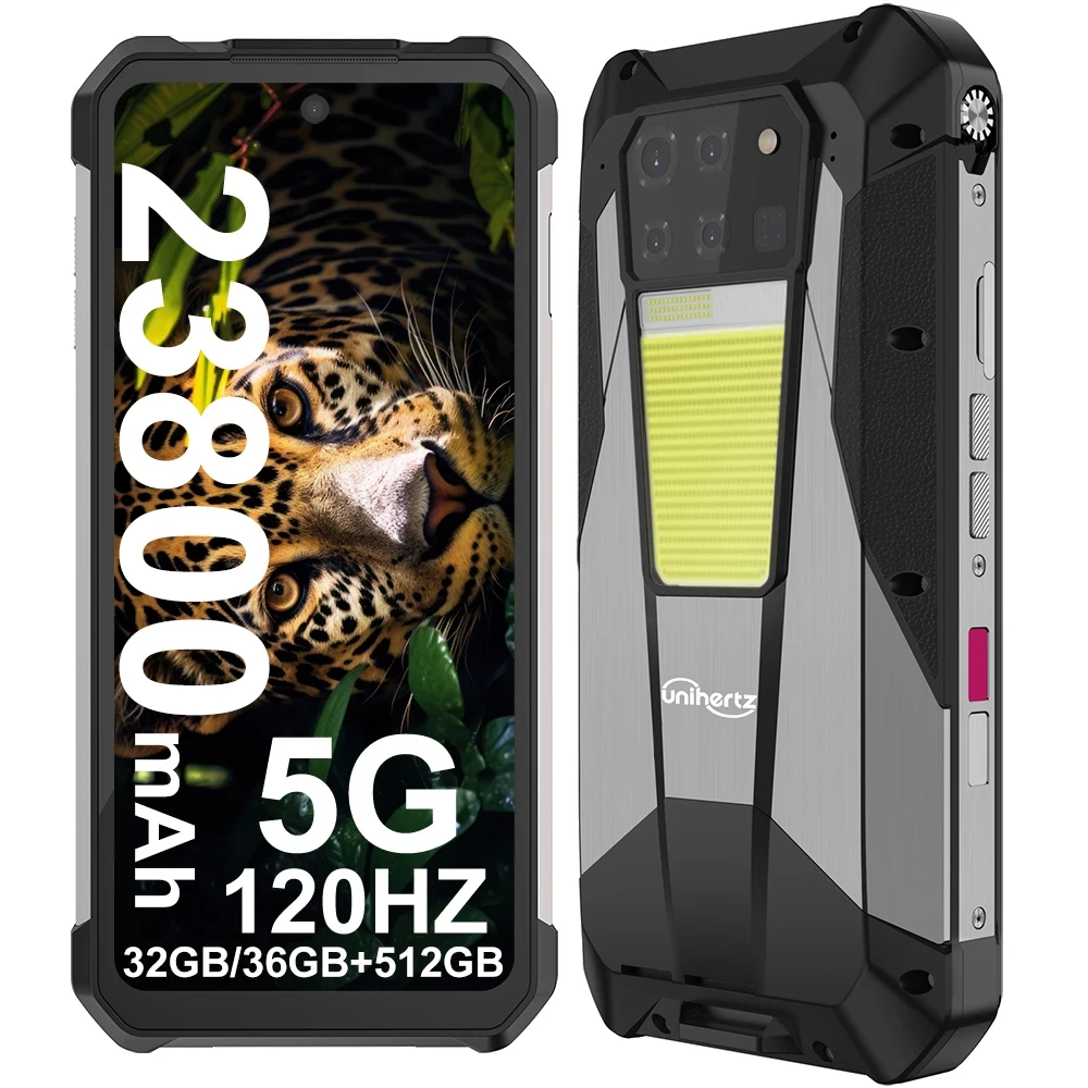 Unihertz Tank 3 Pro8849頑丈な電話5G、100ルーメン Unihertz Tank 3 Pro8849頑丈な電話5G、100ルーメン