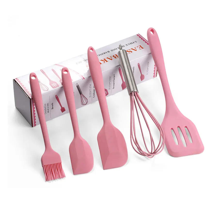 HOMZEE 5 pcs kitchenware cooking utensils silicone set kitchen accessories HOMZEE 5 pcs kitchenware cooking utensils silicone set kitchen accessories