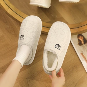 Wholesale Winter  Waterproof Anti-Slip Thick Soled Shoes Platform Round Flat Bottom Lightweight Indoor