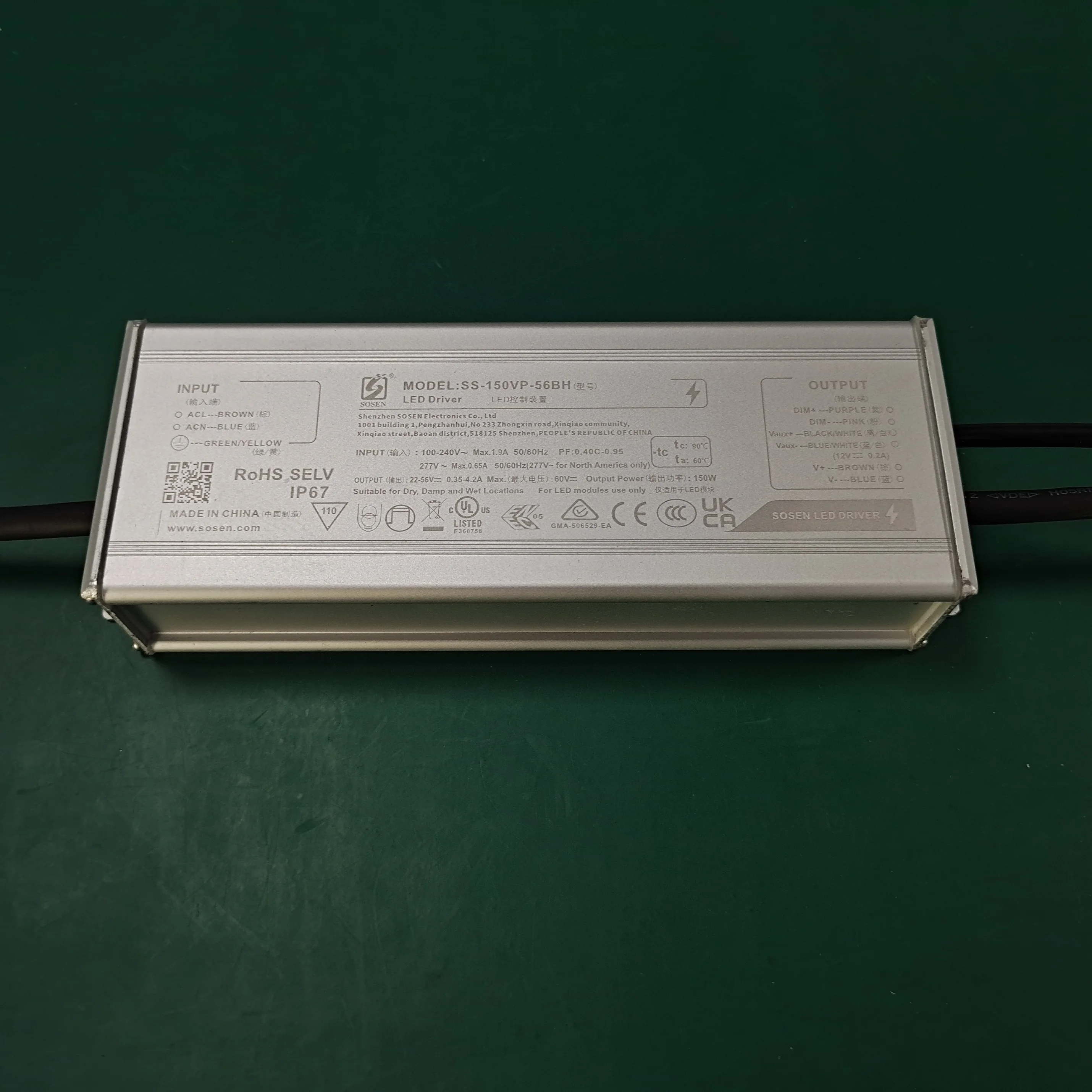 Sosen 400W & 500W LED Grow Light Drivers SS500VP56BH & SS400VP56BH