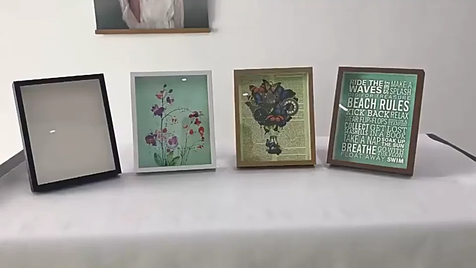 Wooden Photo Frame 6x6 Picture Frames Black/white With Mat 4x4 . 6x6