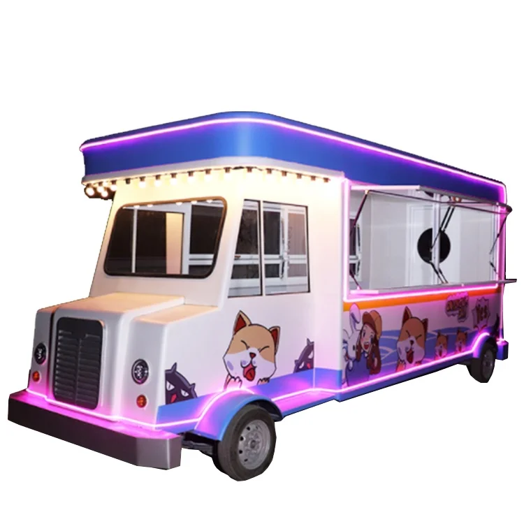 Oem Electric Street Food Truck Restaurant Customized Fast Mobile Food Cart For Sale Ghana Hot