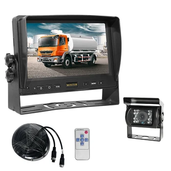 Hd Rear View 7 Inch Ips Car Monitor Screen Reverse Backup School Bus Truck Camera System For Heavy Duty