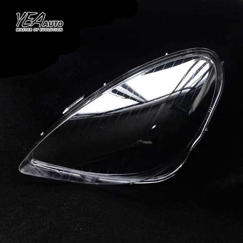 product yea auto car headlight glass pc lampshade cover lens for mercedes benz slk 280 300 350 headlamp glass shade lens cover 2004 2010-32