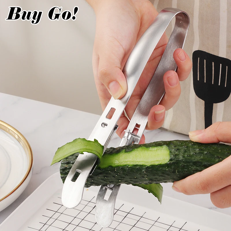 Kitchen Gadget Tool Vegetable Fruit Peeler Citrus Stainless Steel Blade Cucumber 