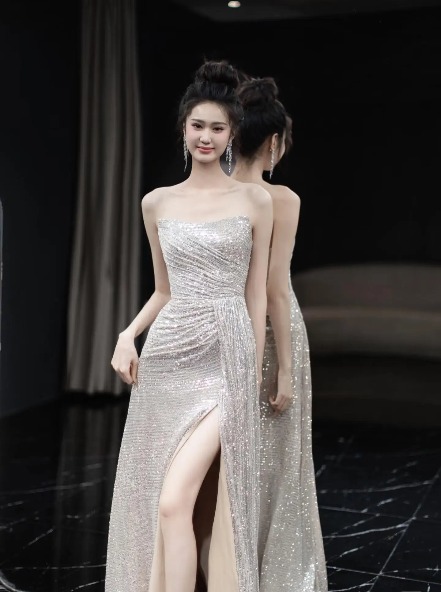 gold or silver with black dress Do you prefer the white dress? photography dresses main image 0