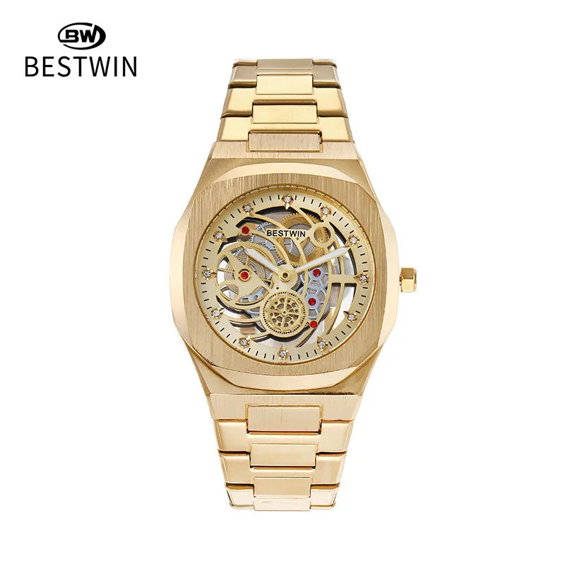 BESTWIN 983-2 High Quality Fashion Luxury Casual Watches Waterproof Quartz  Men Stainless Steel Wrist Watch Sport Watches