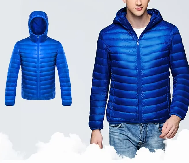 Fashion Stylish Custom Design Unisex Winter Lightweight Coat Hooded Outdoorwear Men Thermal Puffer Coat Men's Winter Jacket