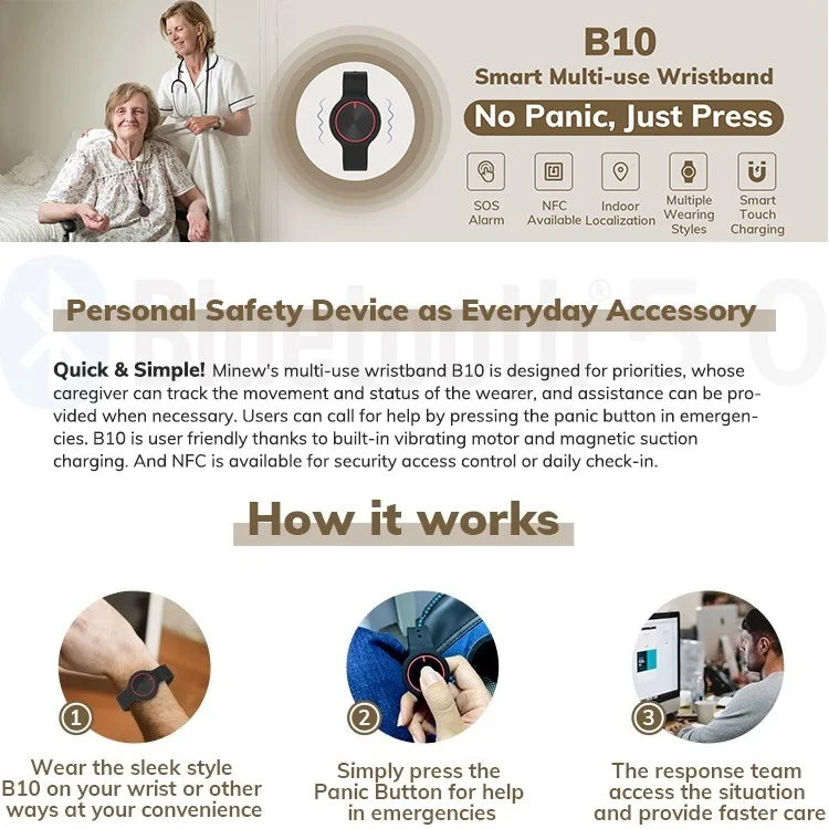 bluetooth vibrating bracelet alarm Best Lube Products & Personal Lubricants main image 1