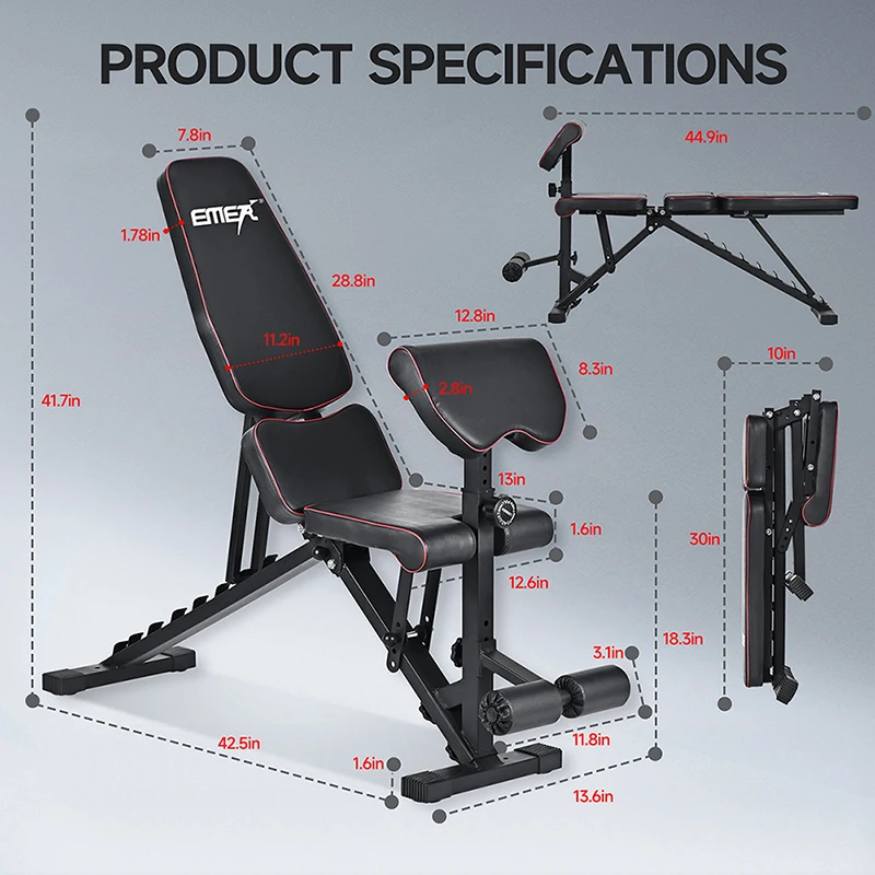Workout Fitness Machine Cheap Trainer Exercise Sit up Folding Bench Press Abdominal Muscle Plate Board Weight Lifting Bench