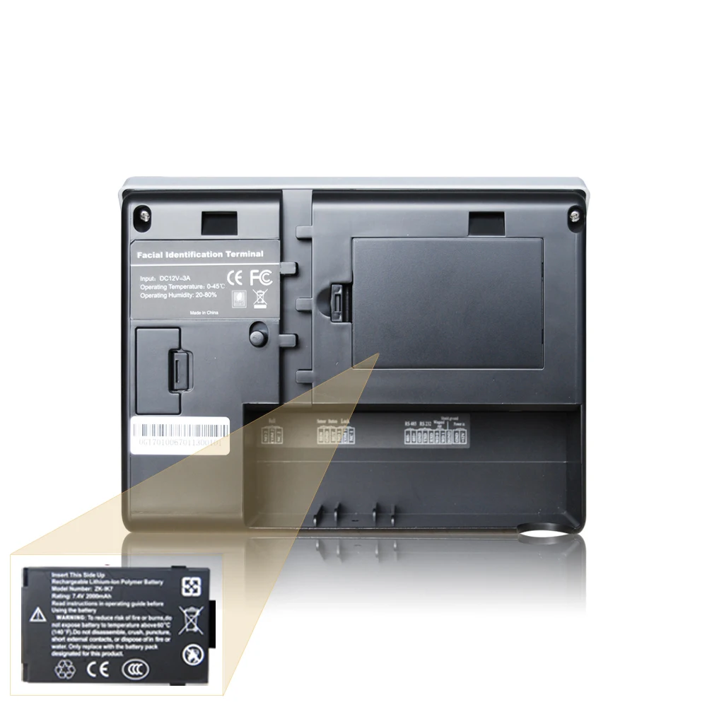 Large Capacity Palm and Face and Biometric Time Attendance System and Access Control Terminal with WIFI