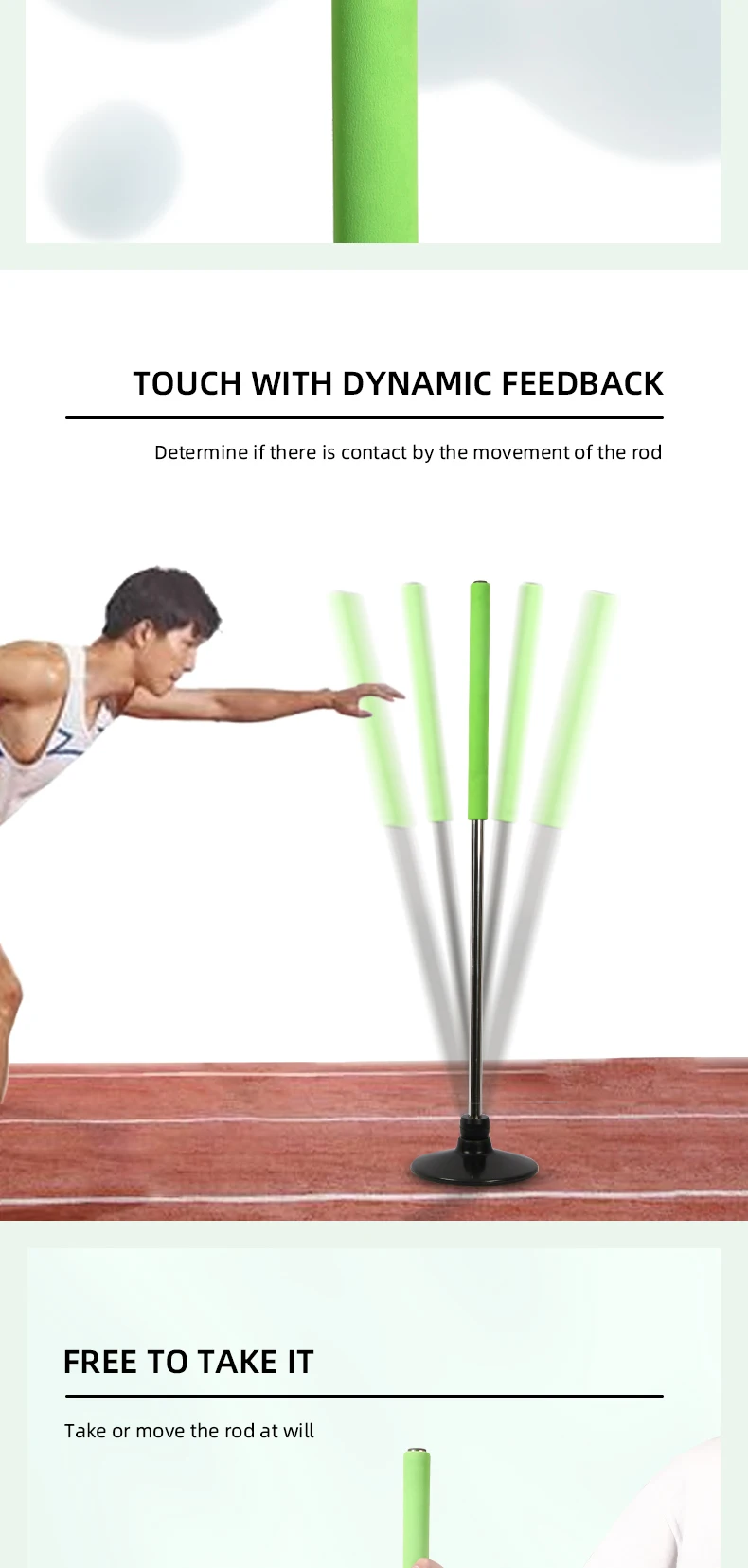 Wholesale Agility Pole Tumbler Training Rod Flexible Speed Reaction