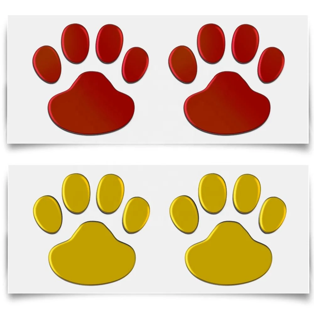6x Sticker Adesivi Adesivo Auto Moto Tuning Zampe Gatto Cane Ner - Foto 10