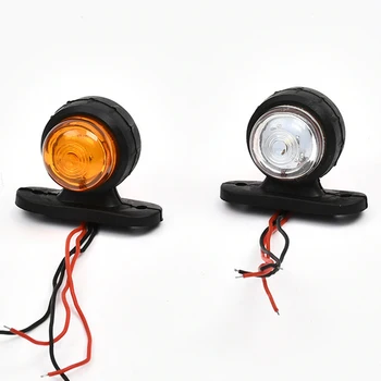 Car Lighting Additional 12V24VLED Double sided Signal Truck Side Light Red Yellow Red White Safety Work Reminder Light
